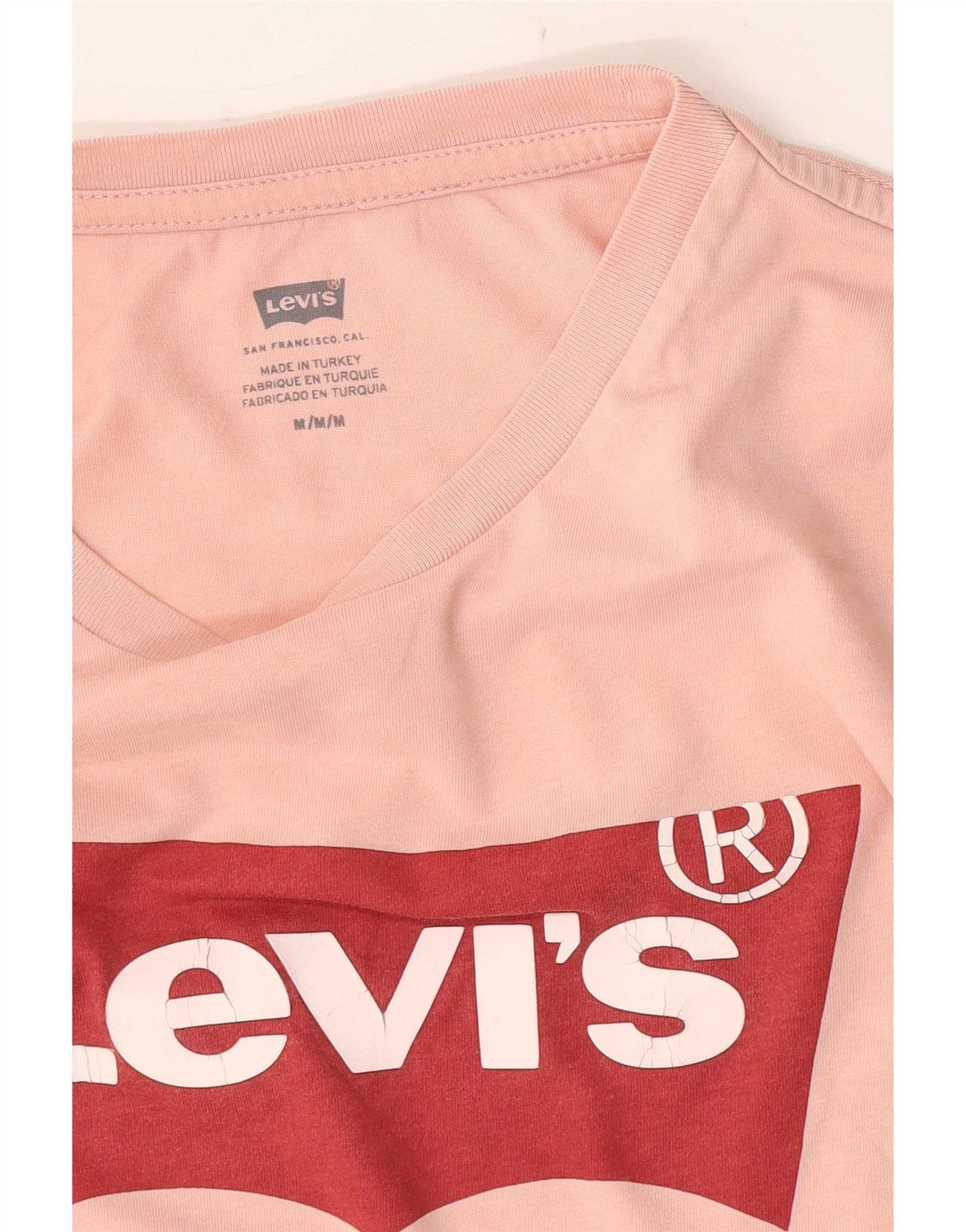 Camiseta gráfica masculina Levi's rosa médio
