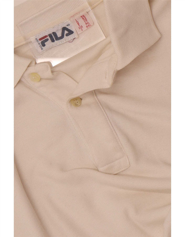 Camisa polo masculina Fila IT 52 grande branca