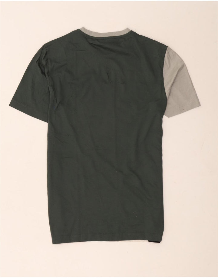 Camiseta masculina Reiss Top pequeno algodão colorblock multicolorido