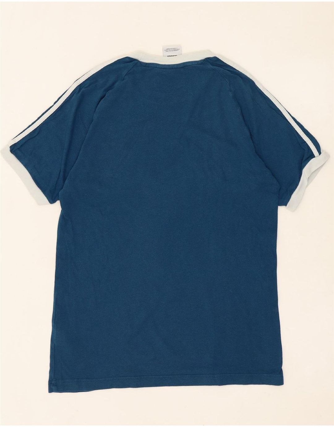 Camiseta masculina ADIDAS Top pequeno algodão azul marinho
