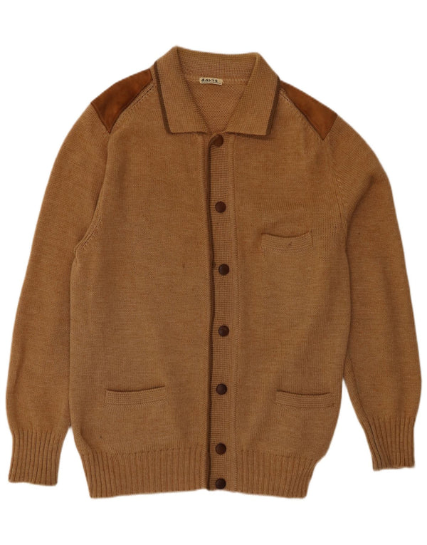 Suéter Cardigan Masculino Vintage IT 56 XL Marrom