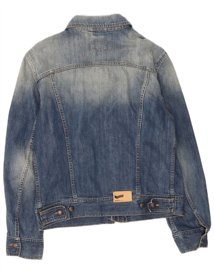 Jaqueta jeans masculina Gas UK 38 azul médio
