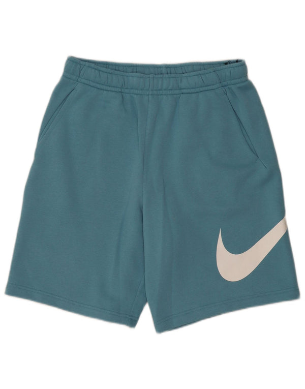 Shorts esportivos gráficos masculinos Nike médio azul algodão