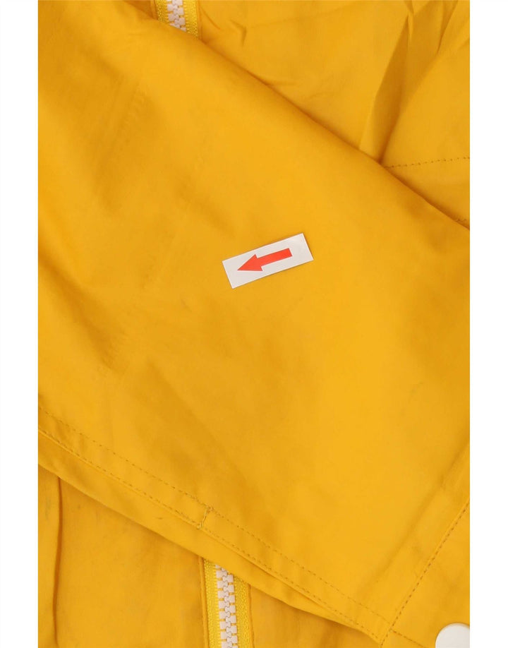 Jaqueta de chuva feminina com capuz grande Marks & Spencer Reino Unido 14 grande amarelo