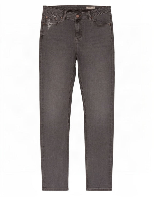 Marks & Spencer Feminino The Lily Slim Jeans Reino Unido 14 Grande W32 L29 Algodão Cinza