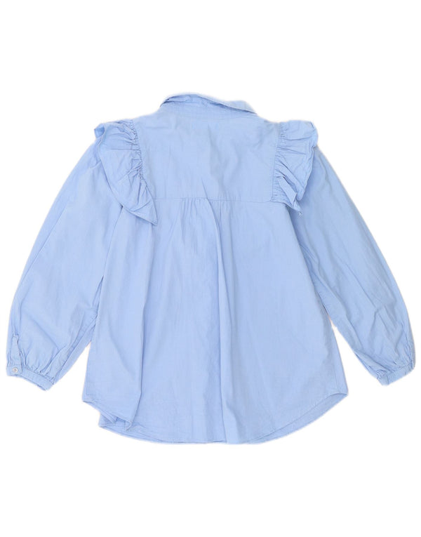 Blusa Zara Girls com babados na frente 13-14 anos azul