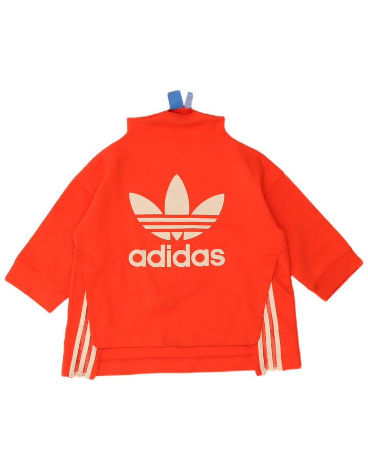 Adidas feminino oversized gráfico moletom jumper reino unido 10 pequeno vermelho
