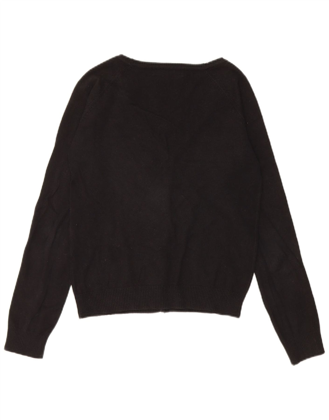 Suéter cardigã feminino Zara Reino Unido 12 médio preto