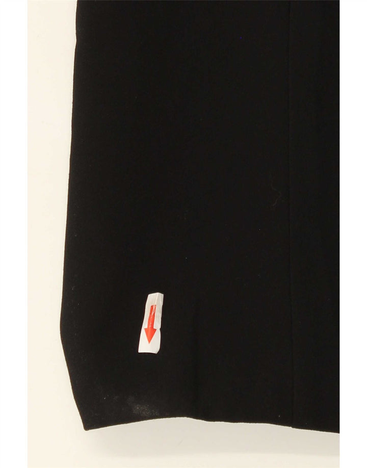 Zara Jaqueta Blazer Feminina Manga 3/4 Aberta Reino Unido 14 Médio Preto