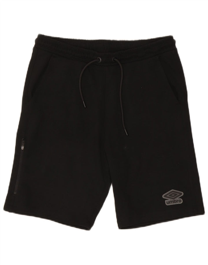Umbro Mens Sport Shorts Médio Algodão Preto