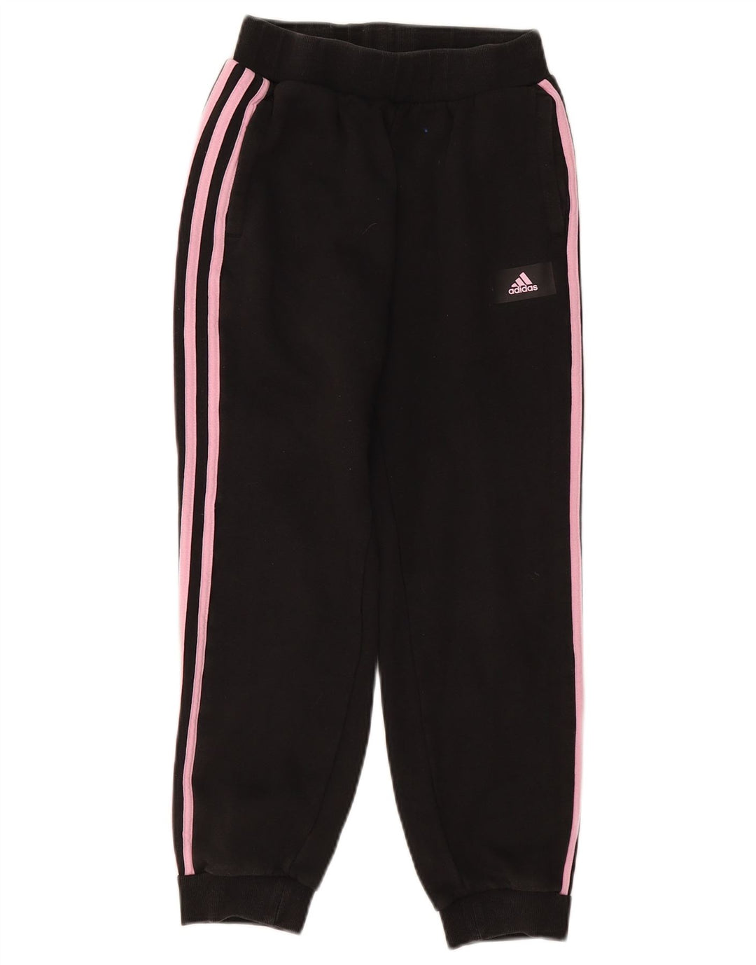 ADIDAS Meninas Calças de treino Joggers 11-12 Anos Algodão Preto