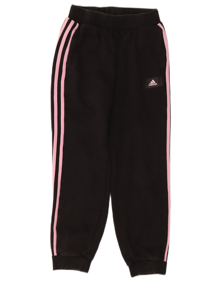 ADIDAS Meninas Calças de treino Joggers 11-12 Anos Algodão Preto
