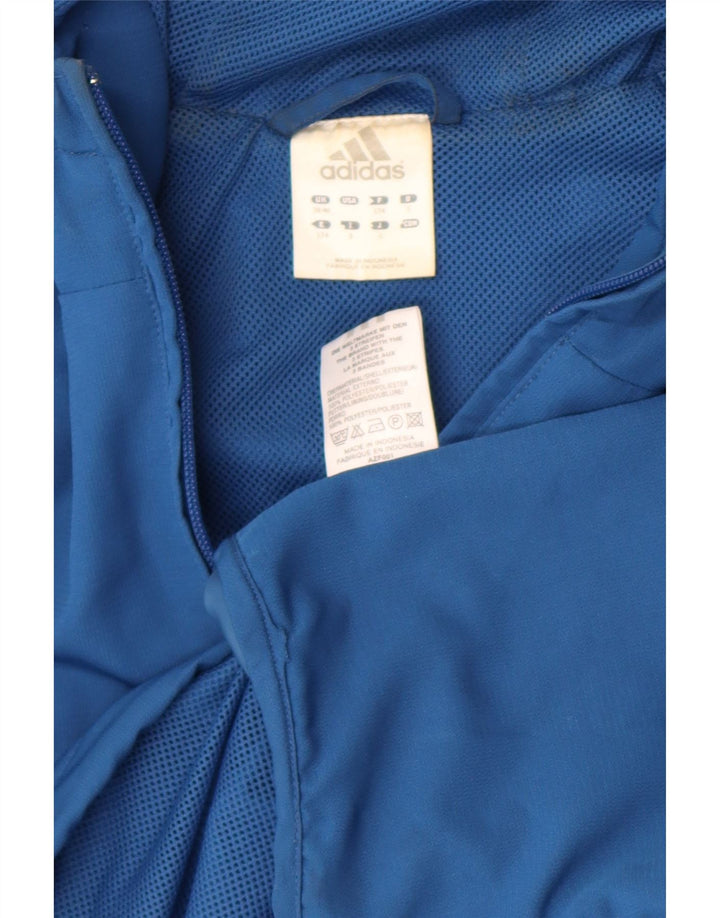 Adidas Mens Graphic Tracksuit Top Jacket UK 38/40 Medium Blue Colourblock