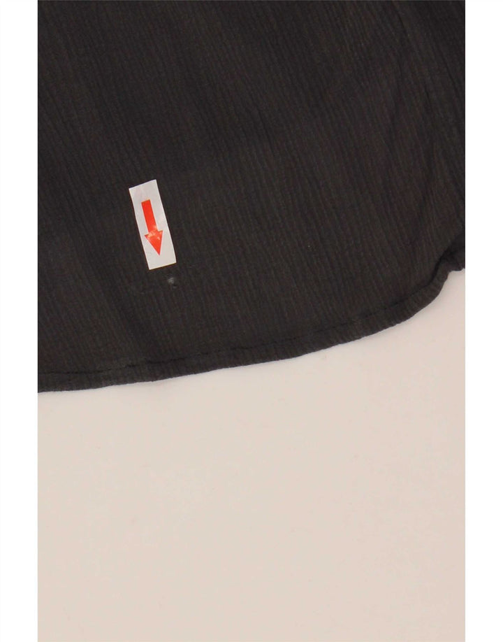 Zara blusa feminina manga 3/4 Reino Unido 14 cinza médio