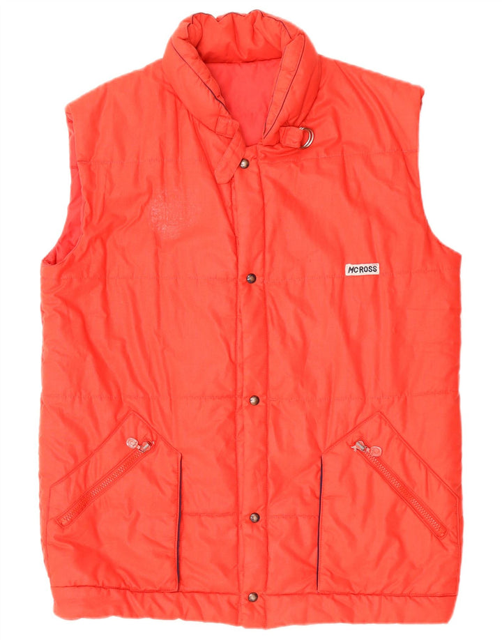 Colete acolchoado masculino MC Ross UK 38 vermelho médio