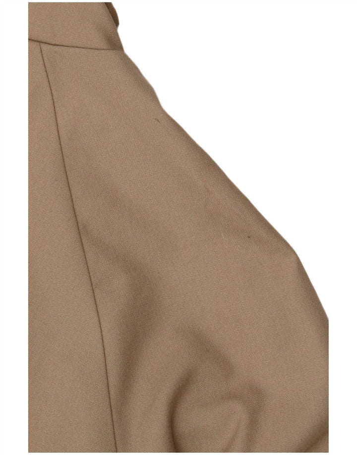 Jaqueta bomber feminina VINTAGE UK 14 grande bege