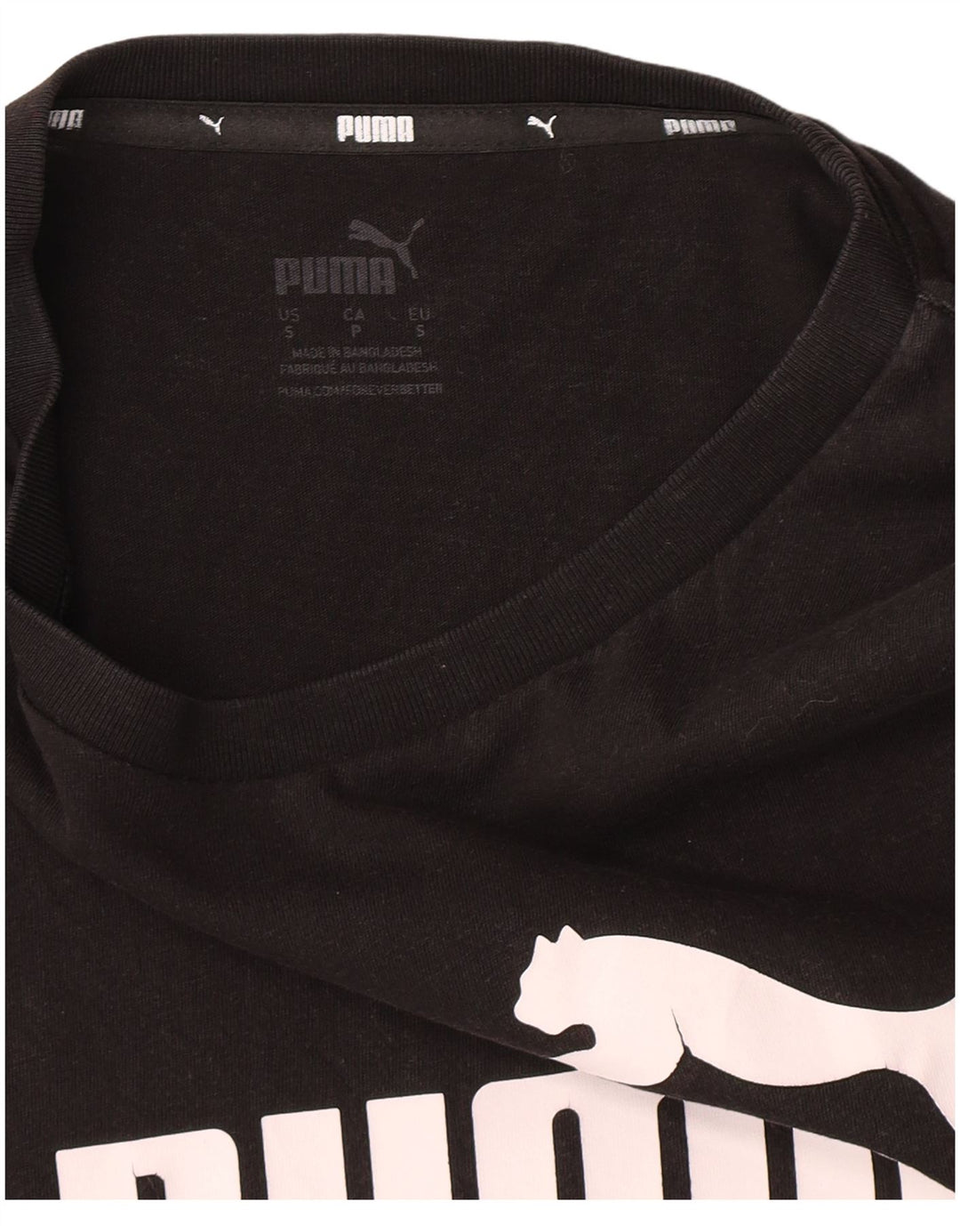 Puma Camiseta Masculina Graphic Top Pequeno Preto