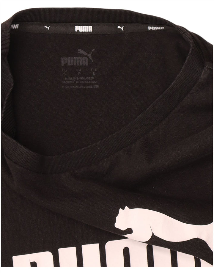 Puma Camiseta Masculina Graphic Top Pequeno Preto
