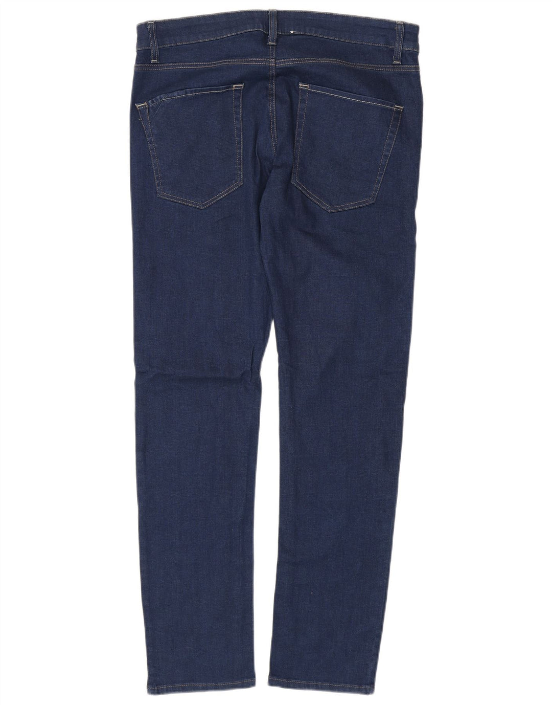 Jeans slim feminino BENETTON W36 L31 algodão azul marinho