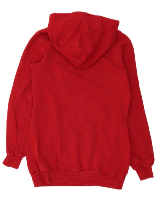 Adidas feminino gráfico moletom com capuz EU 36 pequeno algodão vermelho