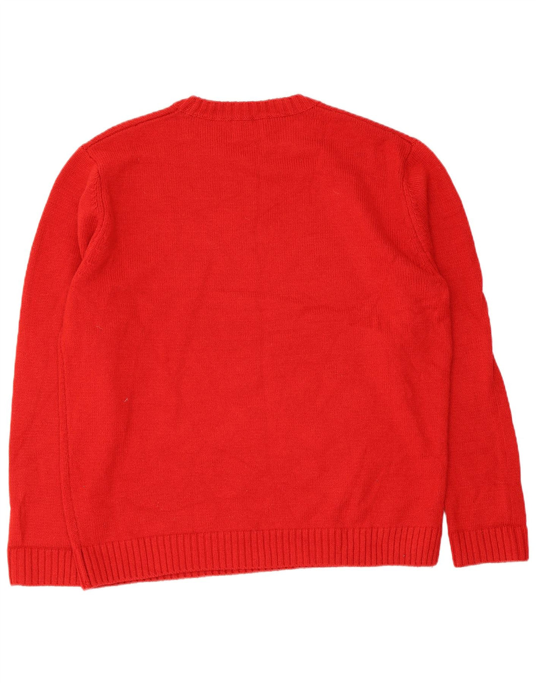 Zara Suéter masculino com gola redonda XL vermelho