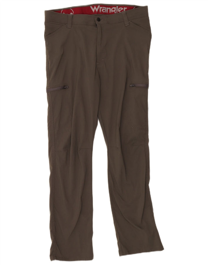 Wrangler Mens Slim Cargo Calças W36 L30 Cinza Nylon