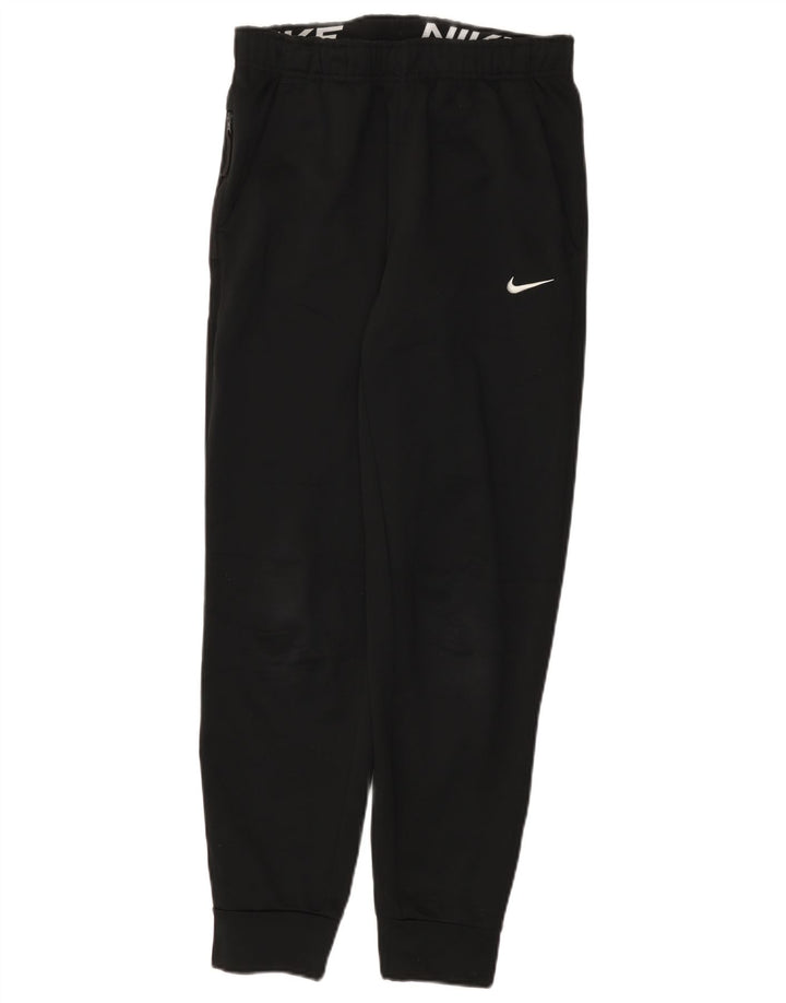 Calça de treino Nike masculina Therma-Fit joggers pequena preta de poliéster