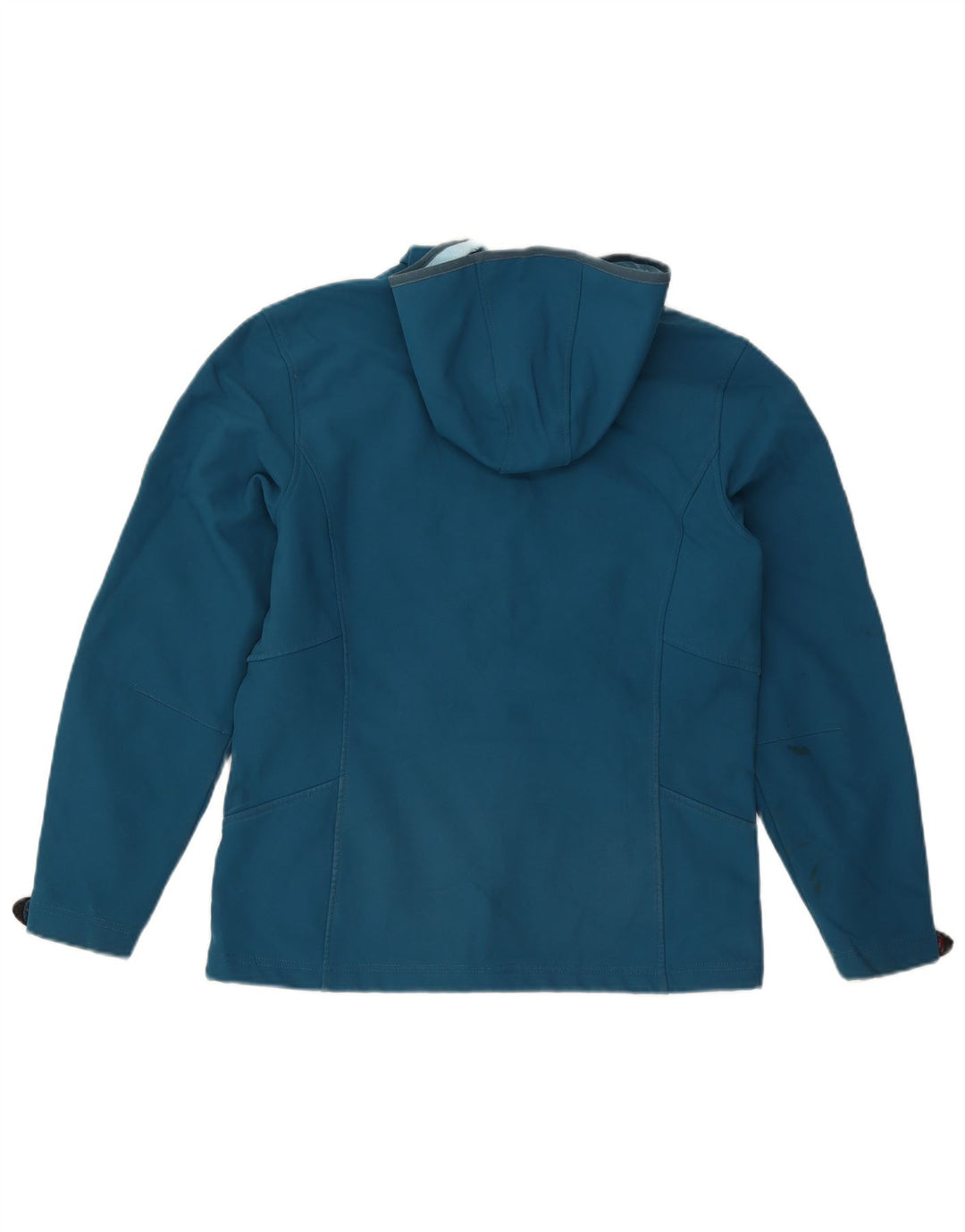 Jaqueta corta-vento com capuz Jack Wolfskin para meninas 15-16 anos azul poliéster