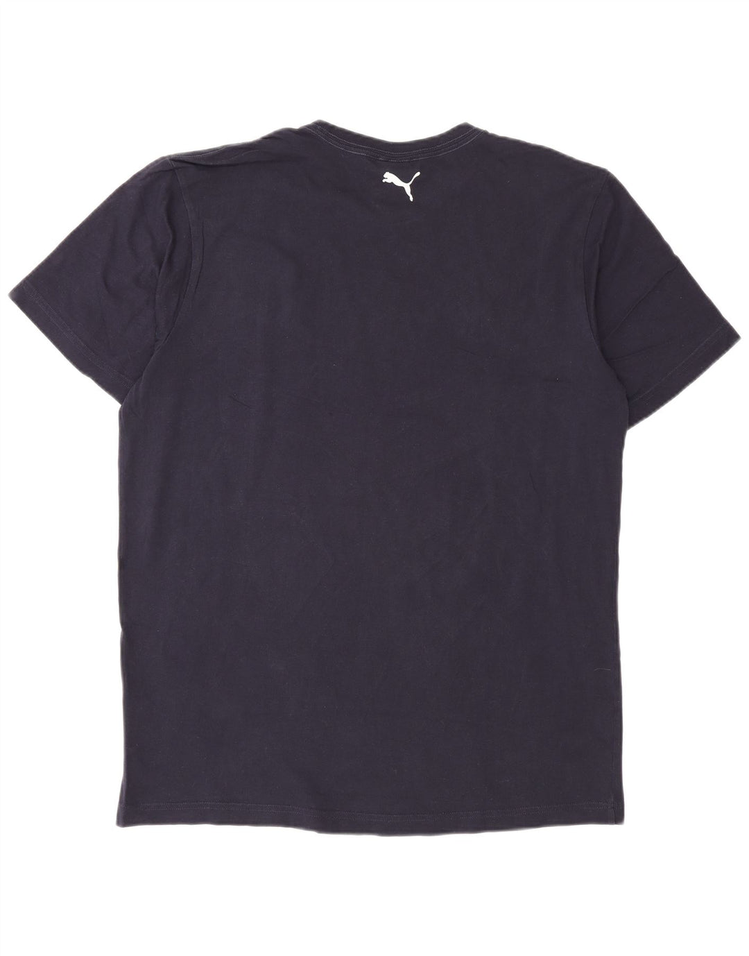 Camiseta masculina Puma Graphic Top grande algodão azul marinho