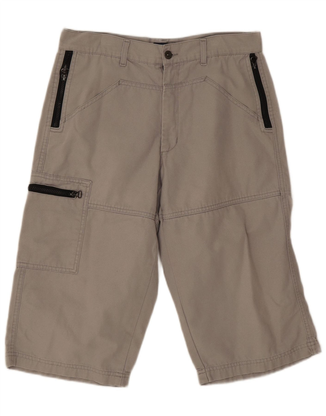 Tom Tompson Mens Cargo Shorts Médio W30 Algodão Cinza