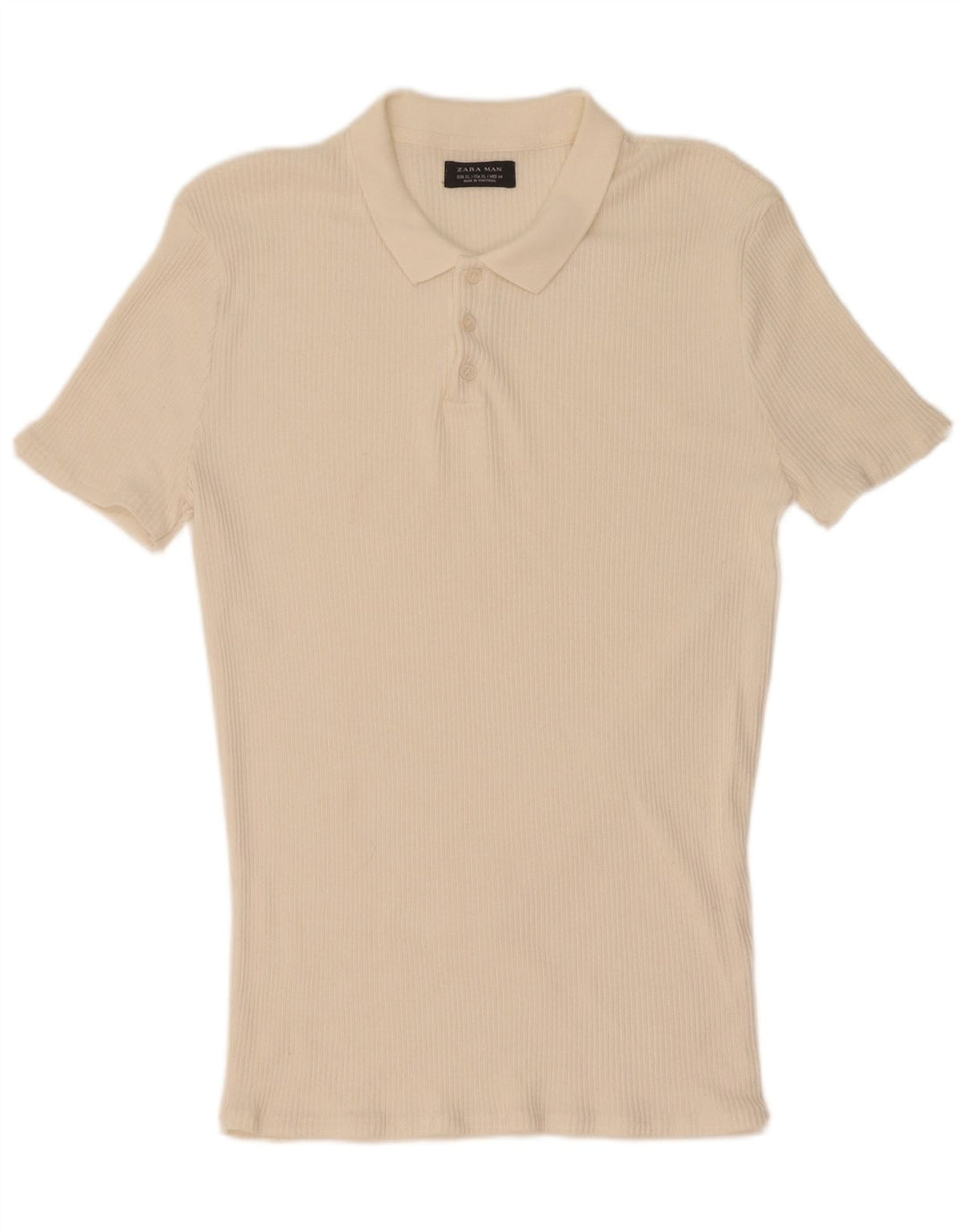 Camisa polo masculina Zara XL branca