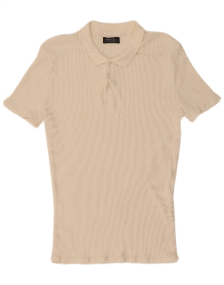 Camisa polo masculina Zara XL branca