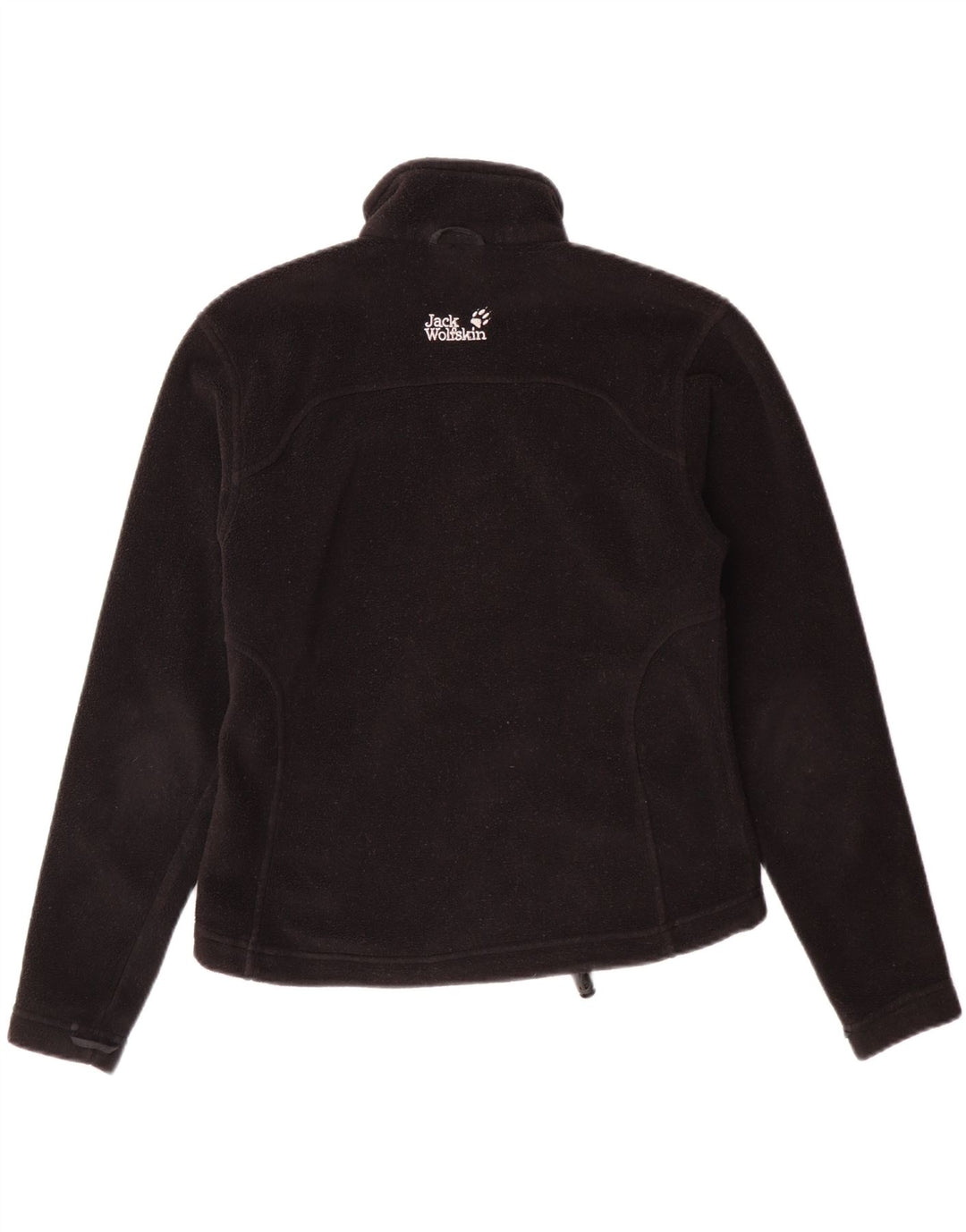 Jaqueta de lã feminina JACK WOLFSKIN Reino Unido 10 poliéster preto pequeno