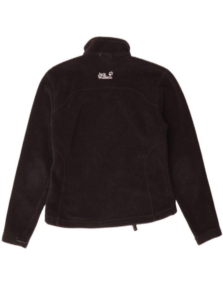 Jaqueta de lã feminina JACK WOLFSKIN Reino Unido 10 poliéster preto pequeno
