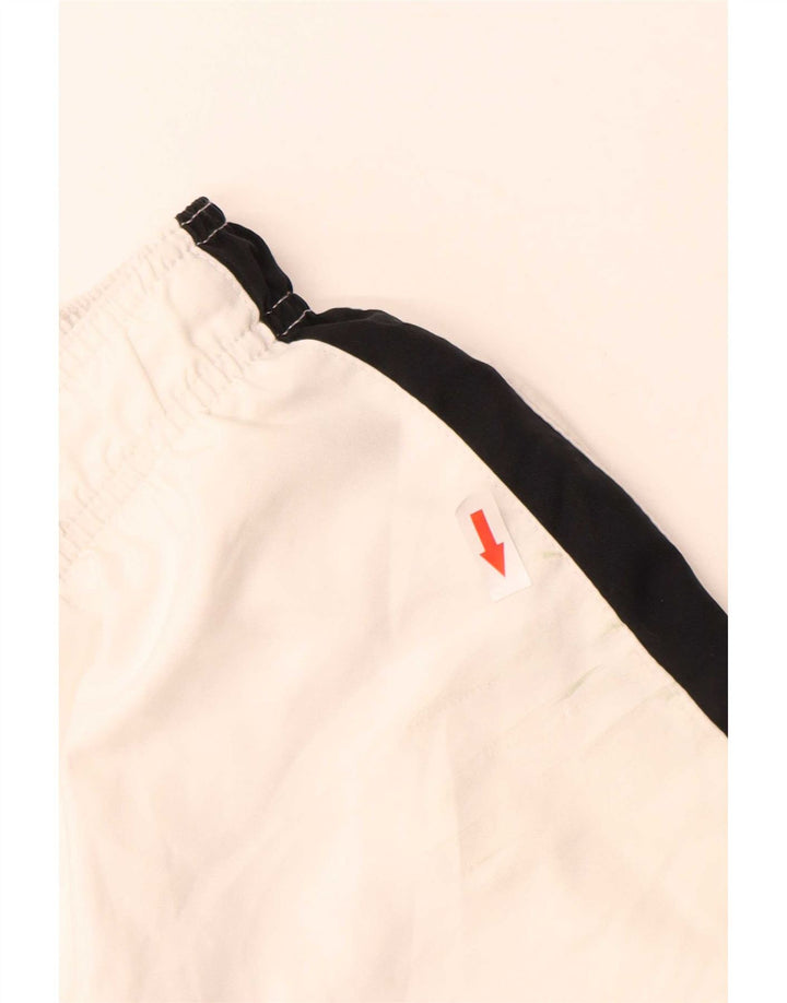 Shorts esportivos masculinos Nike Dri Fit médio branco colorblock poliéster