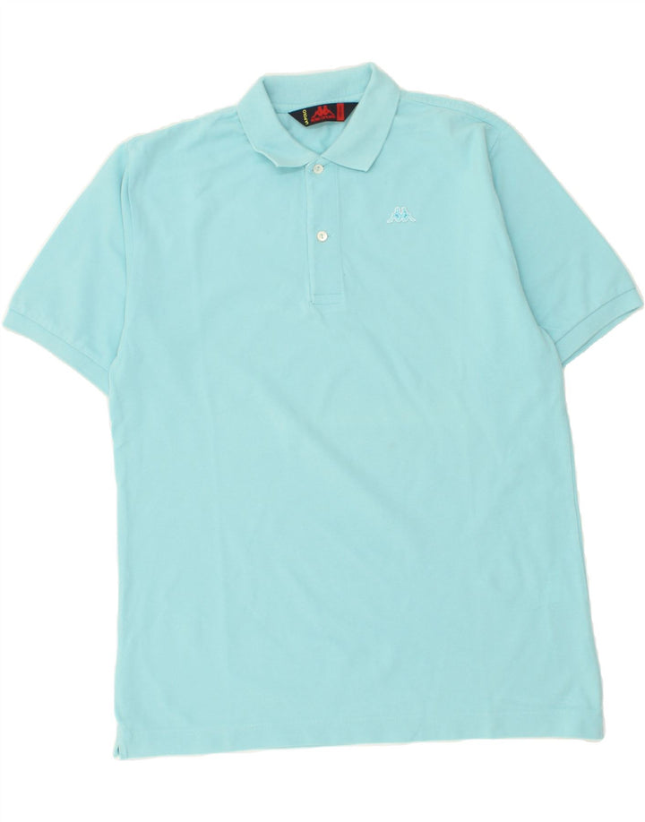 KAPPA Mens Polo Shirt Medium Blue Cotton Vintage Kappa and Second-Hand Kappa from Messina Hembry 