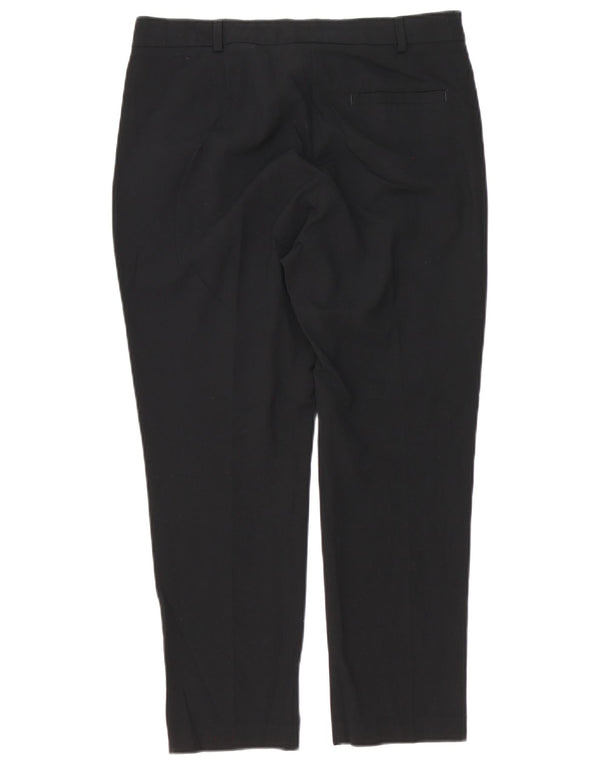 Calça Chino Feminina Marks & Spencer Crop Slim Reino Unido 12 Médio W32 L25 Preta
