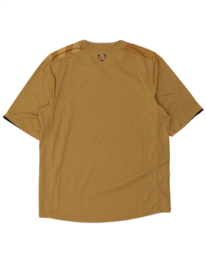 Camiseta masculina Nike Top UK 39/41 poliéster listrado marrom médio