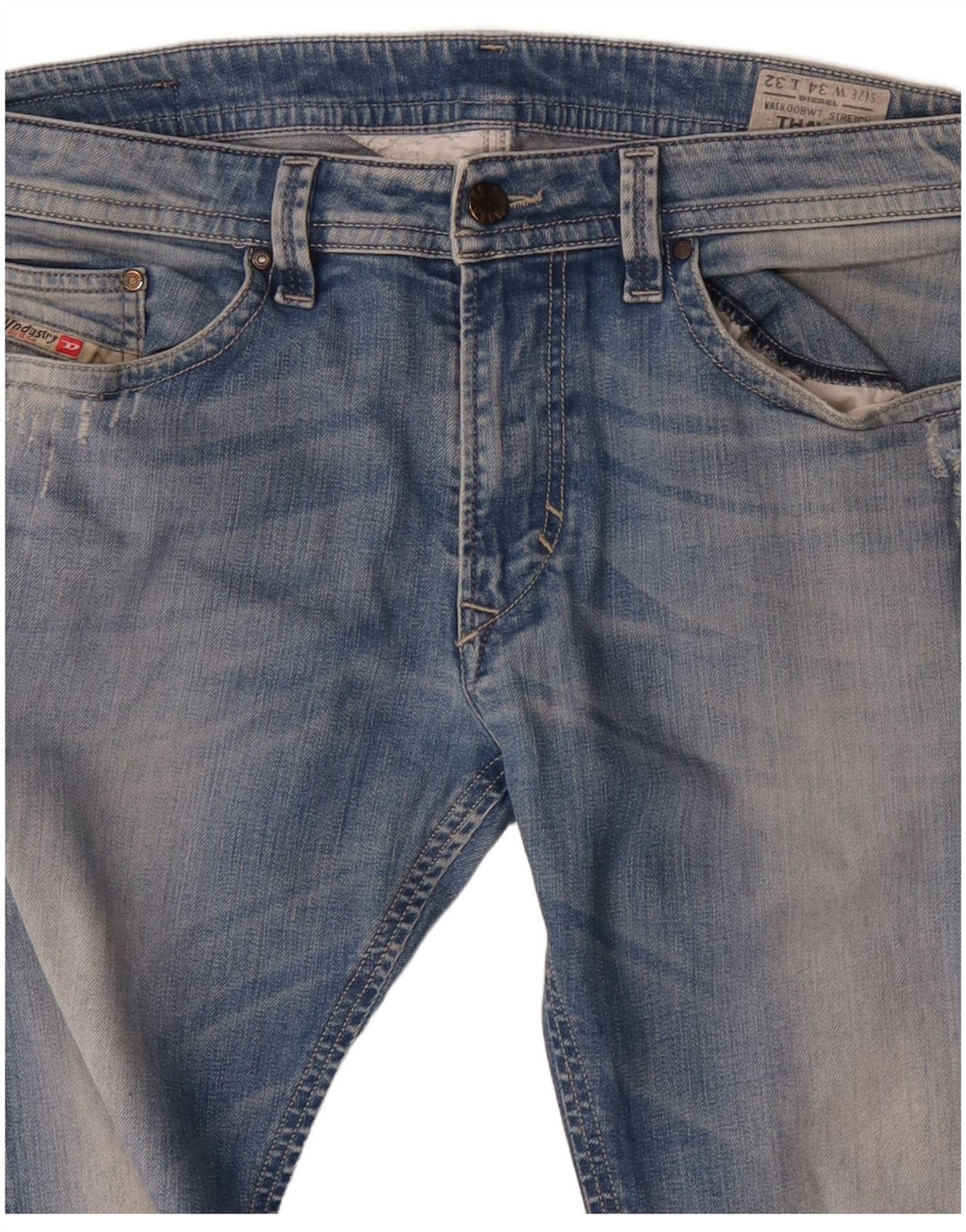 Diesel Masculino Thavar Slim Jeans W34 L32 Azul Algodão