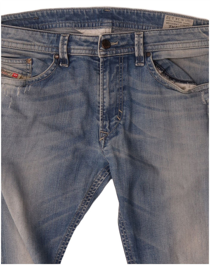 Diesel Masculino Thavar Slim Jeans W34 L32 Azul Algodão