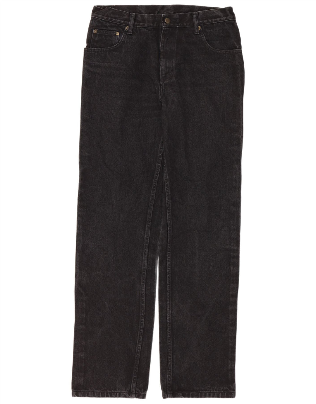 Wrangler Mens Hero Regular Straight Jeans W34 L34 Algodão Preto