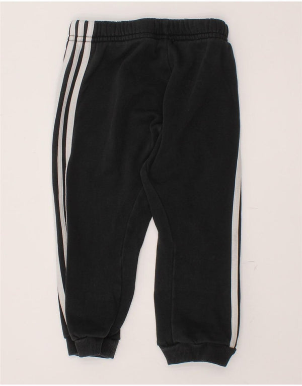 ADIDAS Baby Boys Joggers Calças de treino 12-18 meses de algodão preto