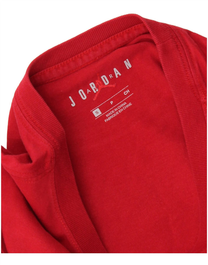 Jordan Mens Graphic T-Shirt Top Pequeno Vermelho