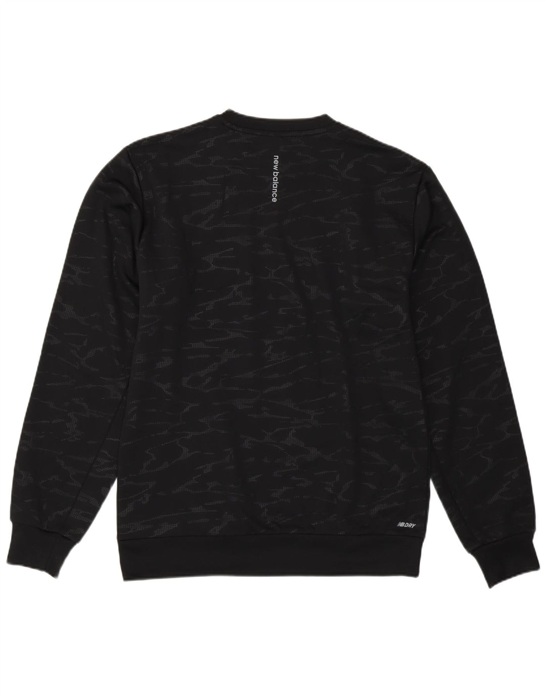 Moletom New Balance Masculino Jumper Pequeno Poliéster Camuflado Preto
