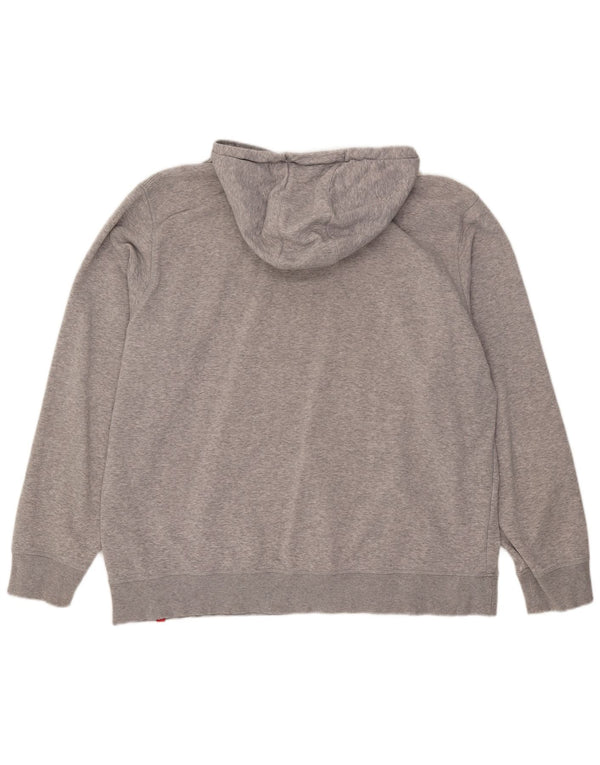 Suéter com capuz gráfico masculino New Balance 2XL algodão cinza