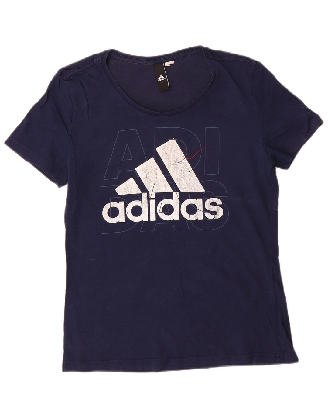 Camiseta Adidas Feminina Graphic Top UK 12 Médio Azul Marinho