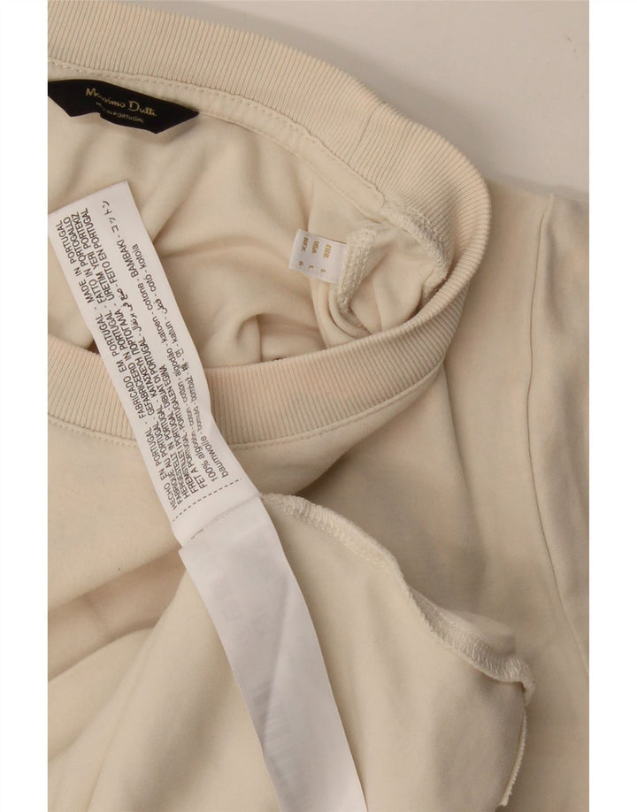 Camiseta masculina MASSIMO DUTTI grande algodão bege