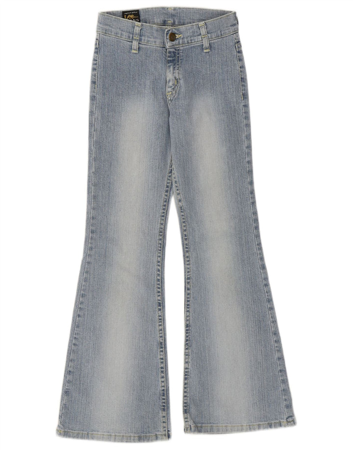 Lee Girls Jeans Flared 8-9 Anos W22 L24 Algodão Azul