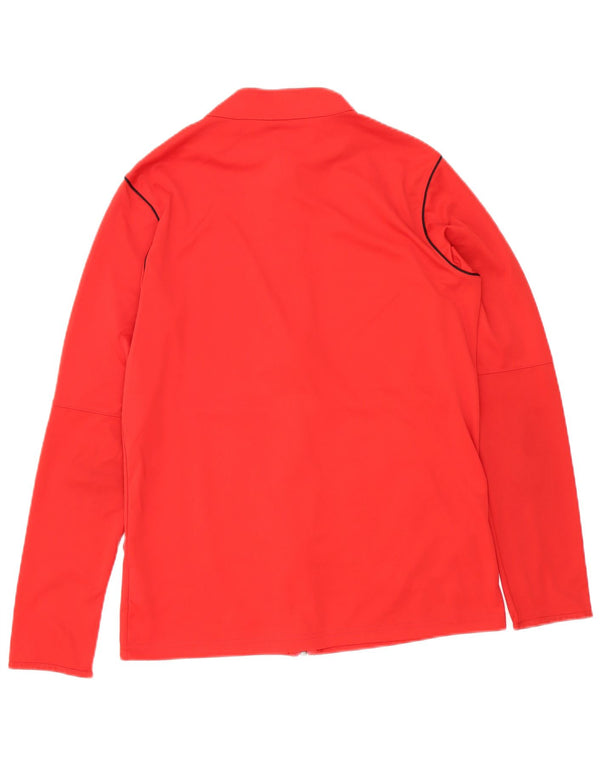 Nike Mens Dri Fit Tracksuit Top Jaqueta Médio Poliéster Vermelho
