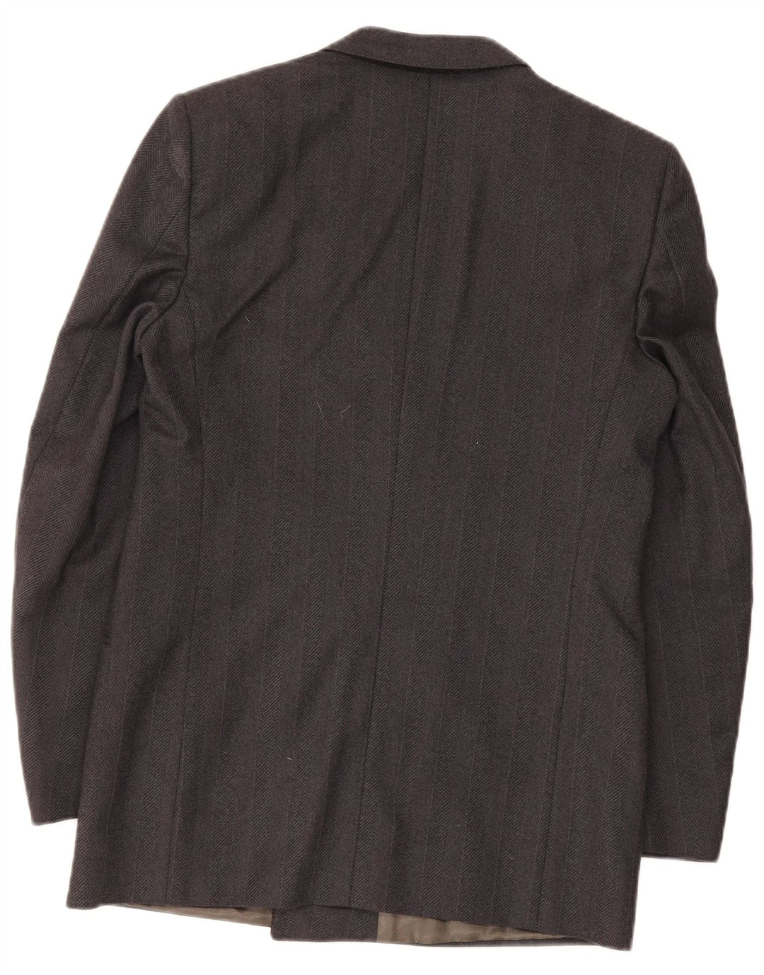 Jaqueta blazer masculina VENTANNI com peito duplo IT 46 pequena lã virgem cinza